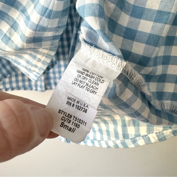 Newbury Kustom Gingham Peplum Tank Top - Picture 4 of 5